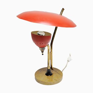 Lámpara de mesa italiana Mid-Century de Oscar Torlasco para Lumen Milano, años 50