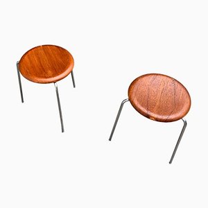 Set of Mid-Century Danish Model 3170 Dot Stool by Arne Jacobsen for Fritz Hansen, 1968