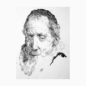 Filippo Mattarozzi, Cornelius Sylvius, Rembrandt, lápiz y tinta