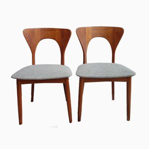 Danish Teak Chairs by Niels Koefoed for Hornslet, 1960s, Set of 2