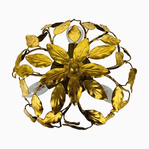 Lampada ad incasso a forma di fiore in stile Banci Firenze, anni '50