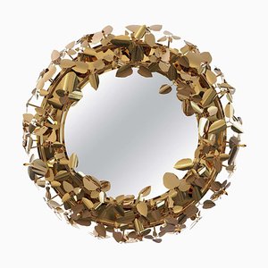 Mirror Wreath with Lighting