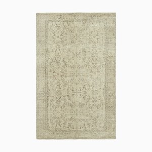 Vintage Turkish Beige Area Rug