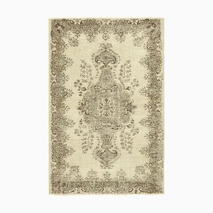 Alfombra turca vintage en beige