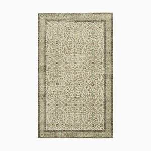 Vintage Turkish Beige Area Rug