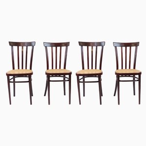 Mid-Century Vienna Straw Chairs, Set of 4