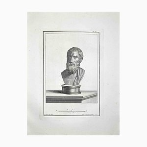 Francesco Cepparoli, Ancient Roman Bust, Etching, Late 18th-Century