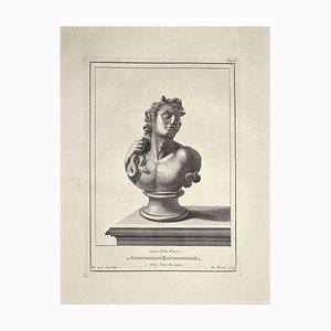 Nicola Fiorillo, Ancient Roman Bust, Etching, Late 18th-Century