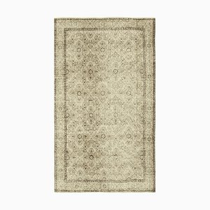 Beige Turkish Vintage Area Rug