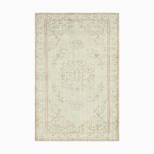 Beige Turkish Vintage Area Rug