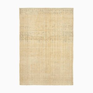 Beige Turkish Vintage Area Rug