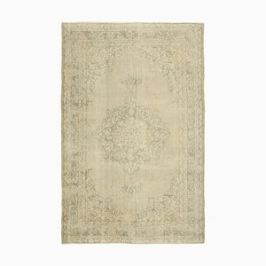 Beige Turkish Vintage Area Rug