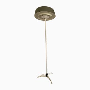 Stehlampe in Weiß & Grau von Niek Hiemstra für Hiemstra Evolux, 1960er