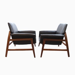 Dänische Sessel im Stil von Gianfranco Frattini, 2er Set
