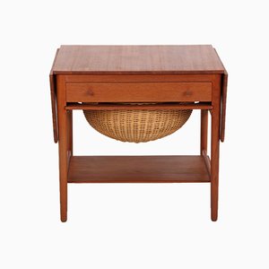 AT33 Sewing Table by Hans J. Wegner for Andreas Tuck, Denmark