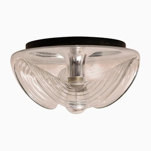 Large Wave Flush Mount / Wall Light from Peill & Putzler, Germany