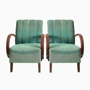 Model 410 Armchairs by Jindrich Halabala, Set of 2