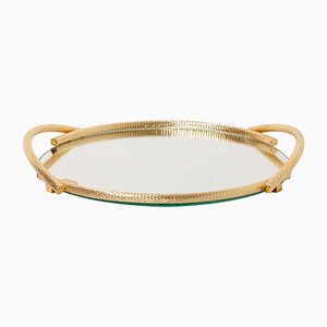 Gold Plated 24KT Service Tray by Dimart, Italy