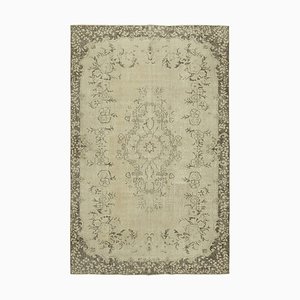 Beige Turkish Vintage Area Rug