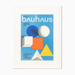 50 Years of Bauhaus Poster by Herbert Wilhelm Bayer