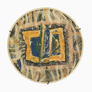 Hand Painted Ceramic Plato IV Wall Plate by Rosario Guillermo, Mexico, 1985