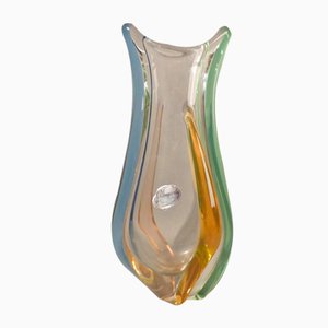 Large Glass Rhapsody Vase by Frantisek Zemek for Mstisov Glass Factory