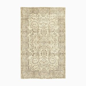 Alfombra turca vintage en beige