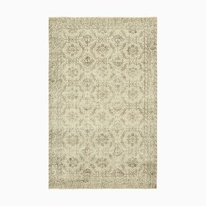 Vintage Turkish Beige Area Rug