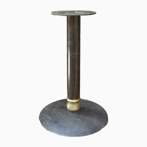 Metal and Brass Bistro Table, 1970s