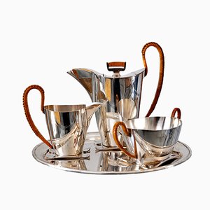 Silver-Plated Mocca Service Set from Argentor Vienna