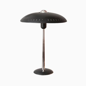 Schwarze Tischlampe von Louis Kalff für Philips, 1950er