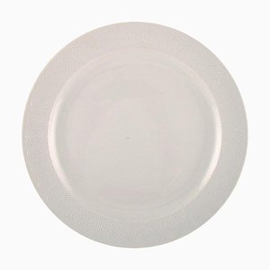 Piatto da portata grande rotondo Royal Copenhagen bianco di Axel Salto, 1962