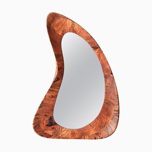 Einzigartiger handgefertigter Portal Spiegel aus Nussholz von Maxime Goléo