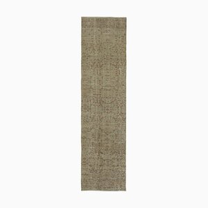 Beige Overdyed Runner Rug