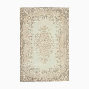 Beige Turkish Vintage Area Rug