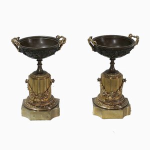 Louis XVI Bronze Vide Poches, 2er Set