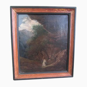 Antique Oil Painting of St. Francis, 1800s