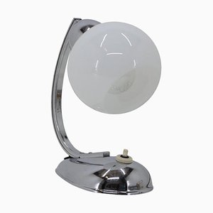 Lampe de Bureau en Plaqué Chrome, Tchécoslovaquie, 1950s