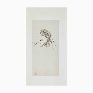 Unknown, The Spring, Pen Drawing, Early 20th Century