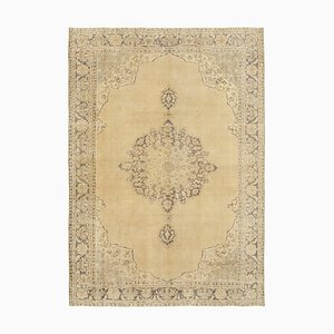 Beige Vintage Turkish Area Rug