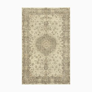 Beige Vintage Turkish Area Rug