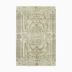 Beige Vintage Turkish Area Rug