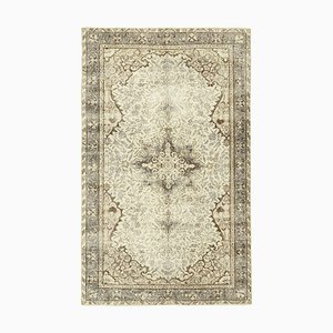 Beige Vintage Turkish Area Rug