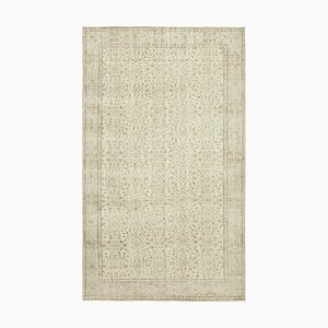 Beige Türkischer Vintage Teppich