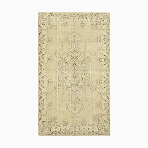 Beige Vintage Turkish Area Rug