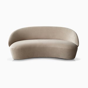 Divano Naïve a 2 posti in velluto beige di etc.etc. per Emko