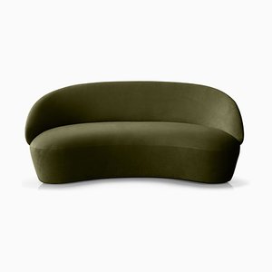 Naïve 2-Seater Sofa in Green Velour by etc.etc. for Emko