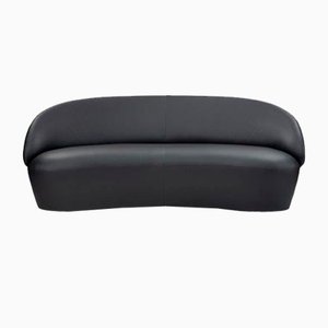 Naïve Sofa 2-Seater in Lambada Black Leather by etc.etc. for Emko