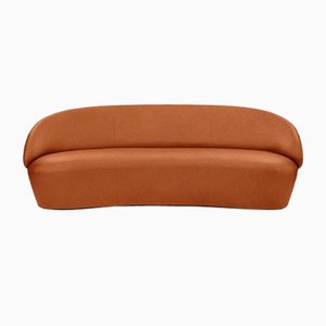 Naïve Sofa 3-Seater in Hulst Dark Brown Leather by etc.etc. for Emko