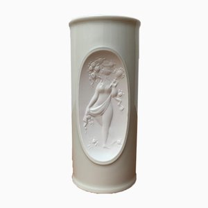 Jarrón alemán Mid-Century de porcelana blanca de Bjørn Wiinblad para Rosenthal